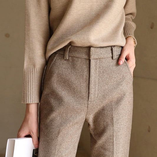 Clara Woods Herringbone Trousers