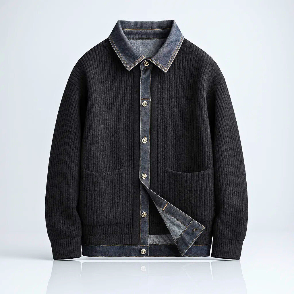 Marcus Merino Denim-Trim Jacket