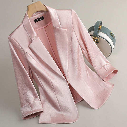 Jessica Woods Satin Blazer