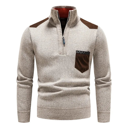 Renzo Wool Half-Zip Sweater