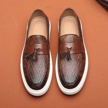 Logan Pierce Leather Loafers