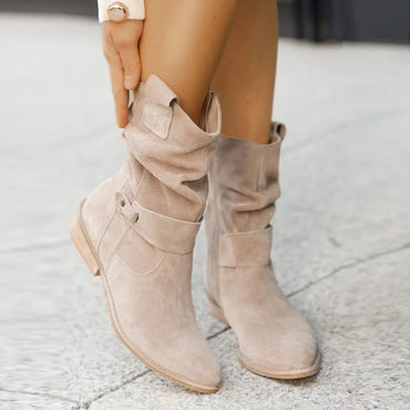 Clara Woods Suede Ankle Boots