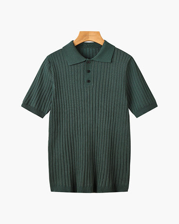 LANGFORD Knitted Polo Shirt