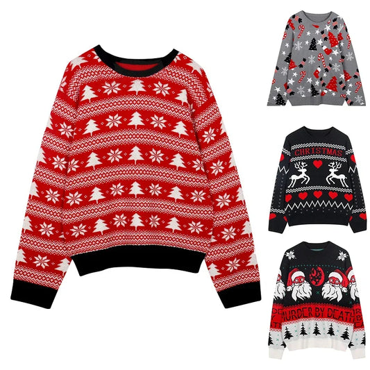 Holly Knit Christmas Sweater