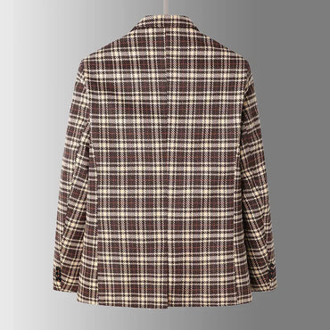 Jacob Mason Plaid Wool Blazer