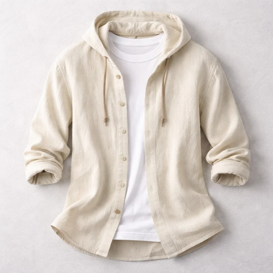 Logan Linen Hooded Shirt