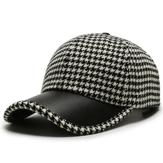 Montreal Houndstooth Wool Cap