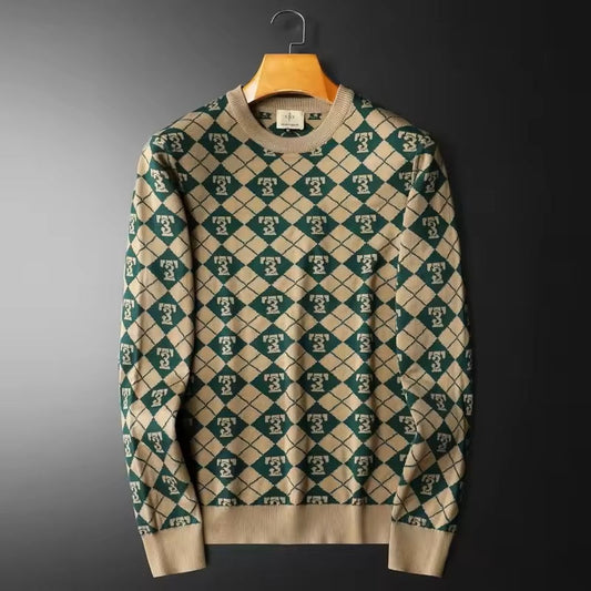 Jace Cole Retro Knit Sweater