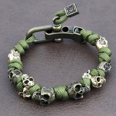 Jace Cole Forged Skull Bracelet
