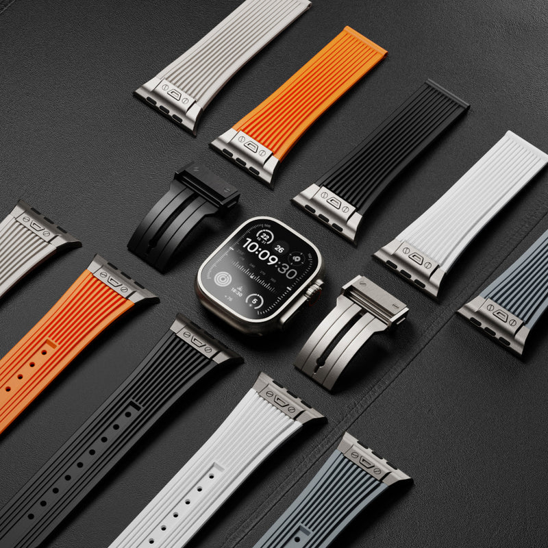 Montreal Streamlined Silicone Apple Watch Band