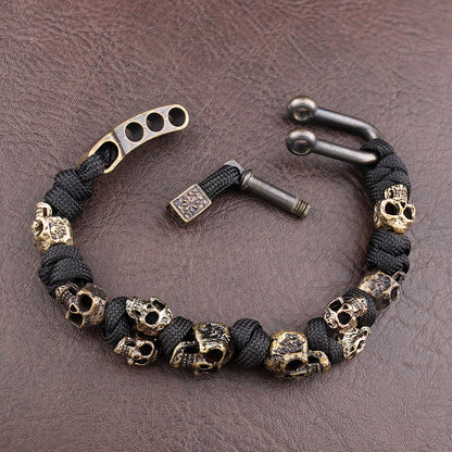 Jace Cole Forged Skull Bracelet