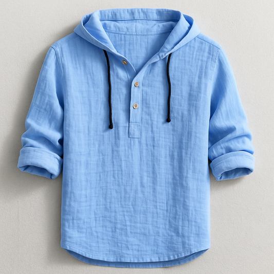 Mason Linen Hooded Shirt