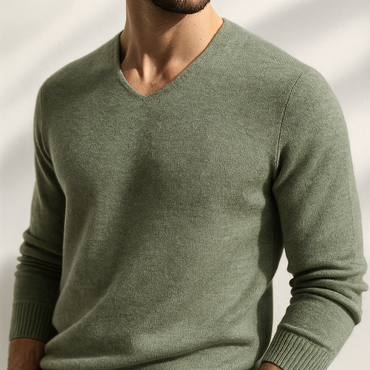Ethan Cashmere V-Neck Sweater