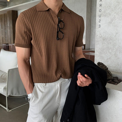 LANGFORD Knitted Polo Shirt