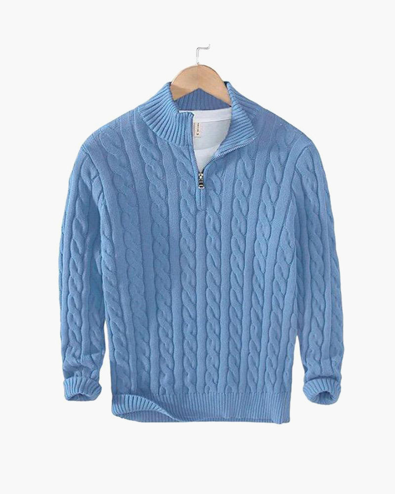 St. Vincent Zipped Cable Sweater