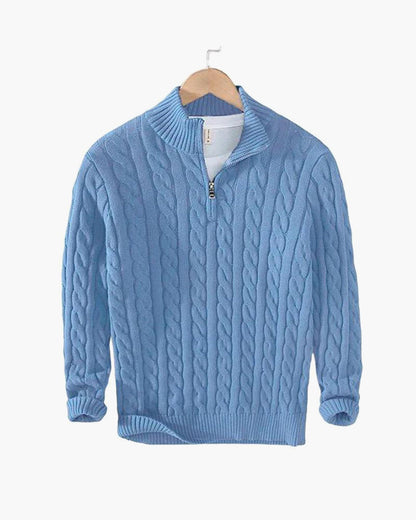 St. Vincent Zipped Cable Sweater