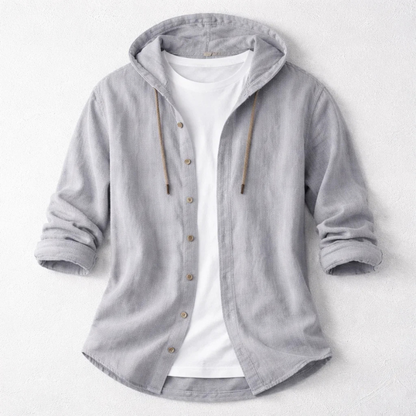Logan Linen Hooded Shirt