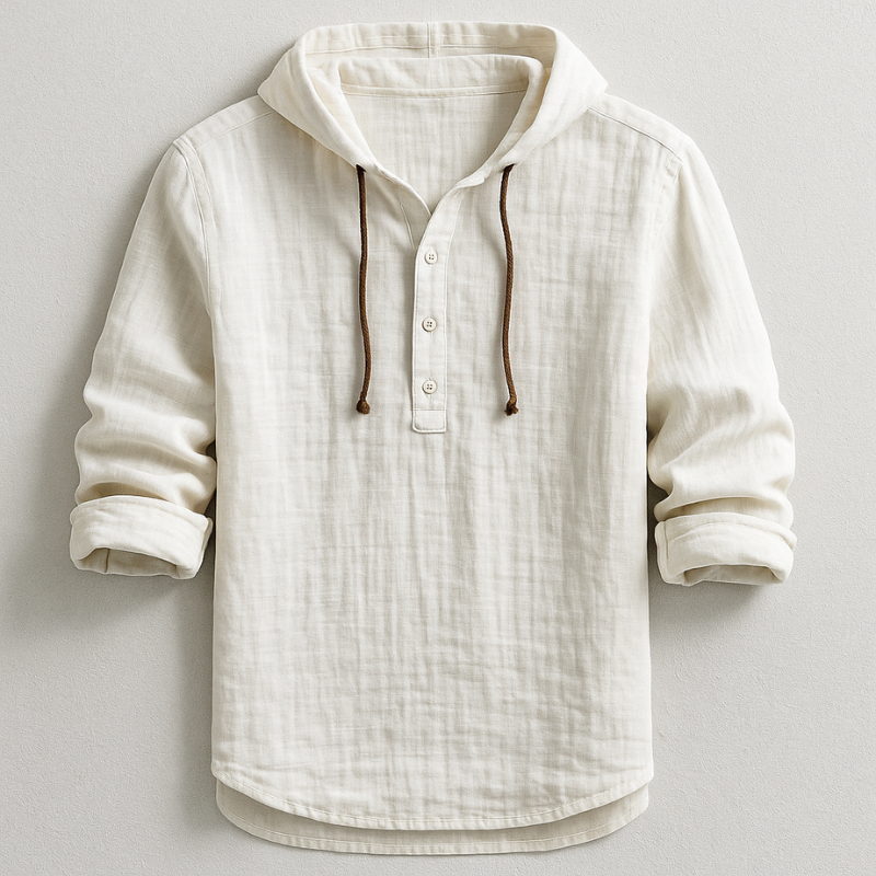 Mason Linen Hooded Shirt
