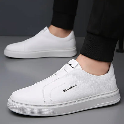 Logan Pierce Leather Sneakers
