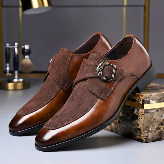 Don Harrison Suede Monk Shoe
