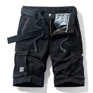 Casual Straight Leg Multi-pocket Men's Shorts