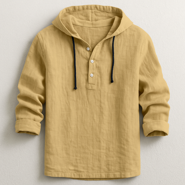 Mason Linen Hooded Shirt