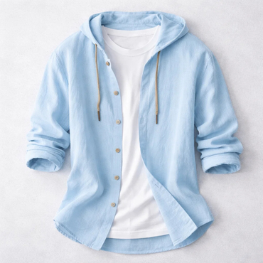 Logan Linen Hooded Shirt
