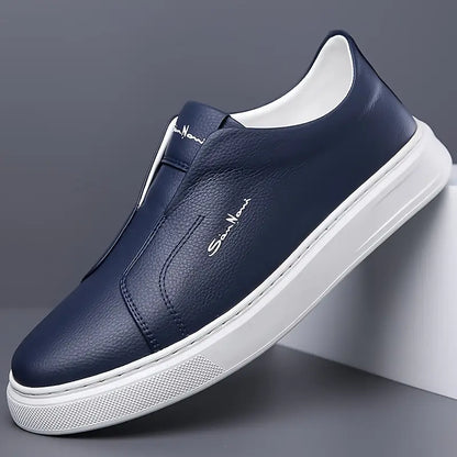 Logan Pierce Leather Sneakers