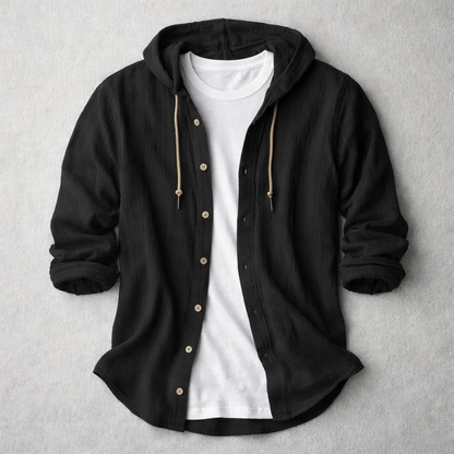 Logan Linen Hooded Shirt