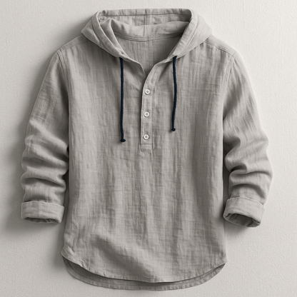 Mason Linen Hooded Shirt