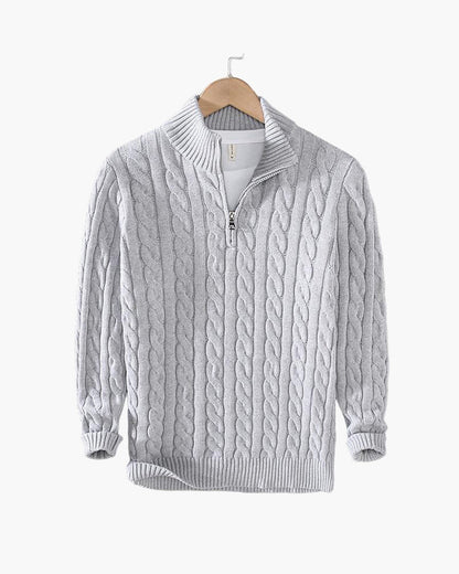 St. Vincent Zipped Cable Sweater