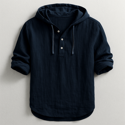 Mason Linen Hooded Shirt