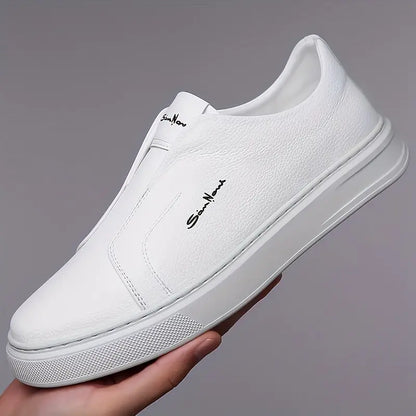 Logan Pierce Leather Sneakers