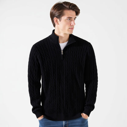 St. Vincent Zipped Cable Sweater