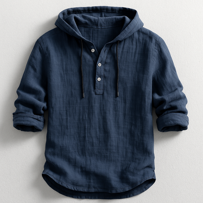 Mason Linen Hooded Shirt