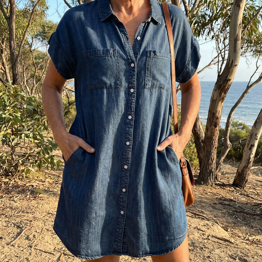 Olivia Rose Denim Shirt Dress
