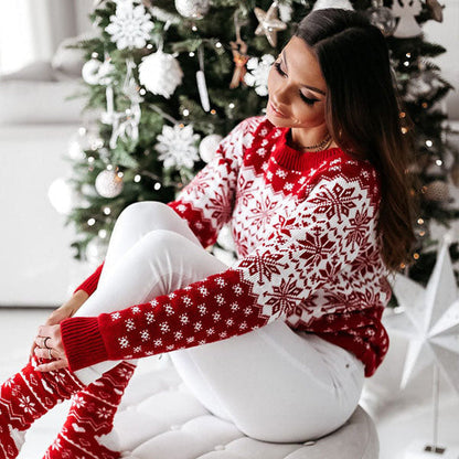 Nordic Snowflake Knit Sweater