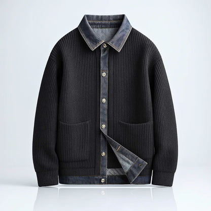 Marcus Merino Denim-Trim Jacket