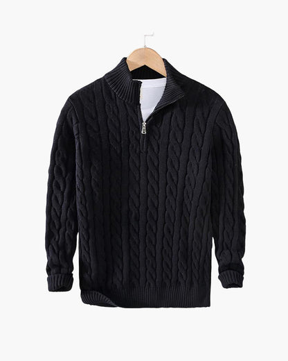 St. Vincent Zipped Cable Sweater