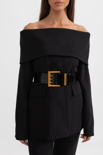 Noir Authority Blazer Black