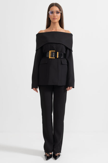 Noir Authority Blazer Black
