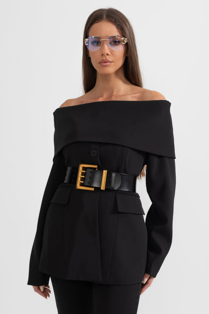 Noir Authority Blazer Black