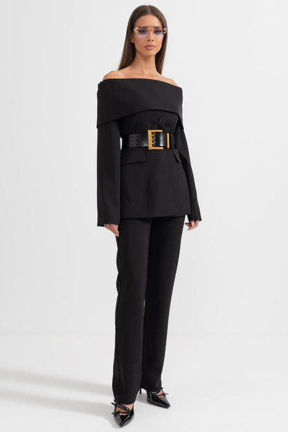 Noir Authority Blazer Black