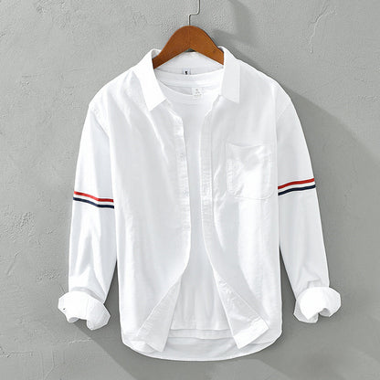 Ethan Cole Striped Cotton Shirt