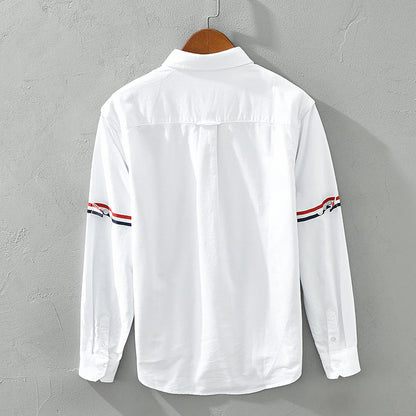 Ethan Cole Striped Cotton Shirt