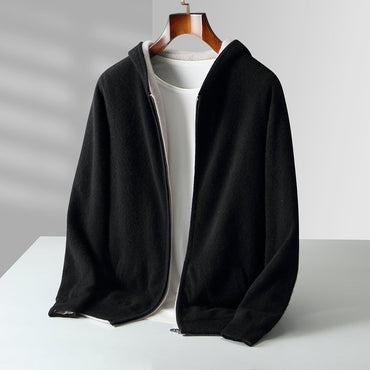 CYRUS REVERSIBLE CASHMERE HOODIE