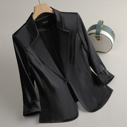 Jessica Woods Satin Blazer
