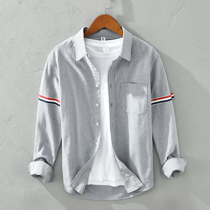 Ethan Cole Striped Cotton Shirt
