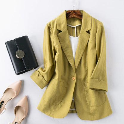 Maddison Brooke Linen Blazer