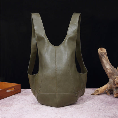Parla Curve Leather Backpack